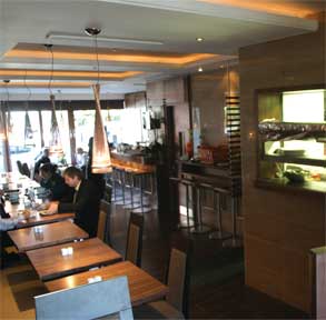 Interior of Glass Onion Restaurant in Dunville Avenue in Dublin in Ireland