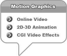 Motion Graphics, Online Video, 2D-3D Animation, Modelling, CGI Video Effects